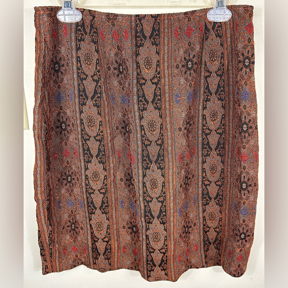 Vintage THE LIMITED Y2K Tapestry Mini Skirt Women’s 12 Italy 90s Whimsical Retro